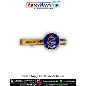 Indian Navy INS Mumbai Tie Pin : ArmyNavyAir.com
