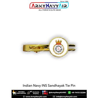 Indian Navy INS Sandhayak Tie Pin : ArmyNavyAir.com