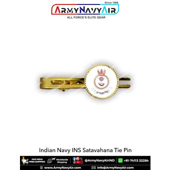 Indian Navy INS Satavahana Tie Pin : ArmyNavyAir.com