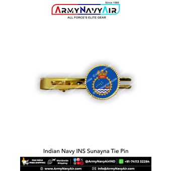 Indian Navy INS Sunayna Tie Pin : ArmyNavyAir.com