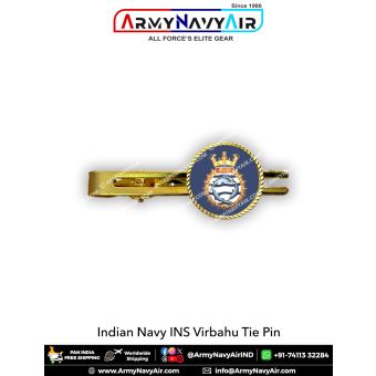 Indian Navy INS Virbahu Tie Pin : ArmyNavyAir.com