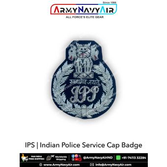 IPS | Indian Police Service Cap Badge : ArmyNavyAir.Com