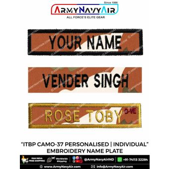ITBP | Indo-Tibetan Border Police Name Plate Embroidery : ArmyNavyAir.com