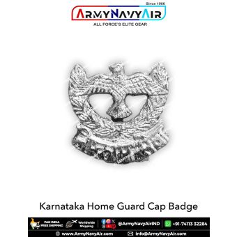 Karnataka Home Guard Cap Badge : ArmyNavyAir.com
