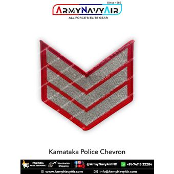 Karnataka Police Chevron Red : ArmyNavyAir.com