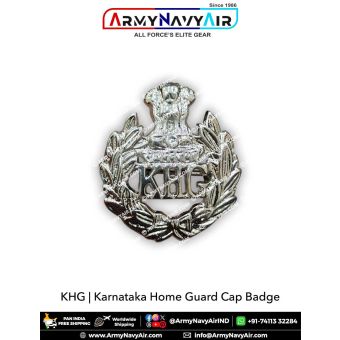 Karnataka State Home Guards Cap badge : ArmyNavyAir.com