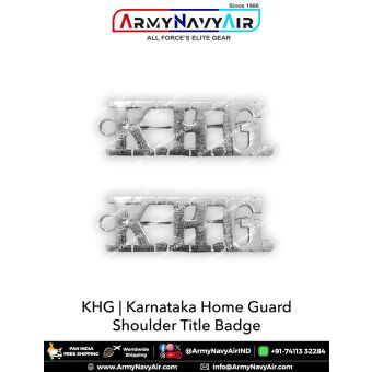 KHG Karnataka Home Guard Shoulder Title Badge : ArmyNavyAir.com