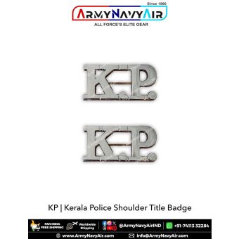 Kerala Police Shoulder Title Badge : ArmyNavyAir.com