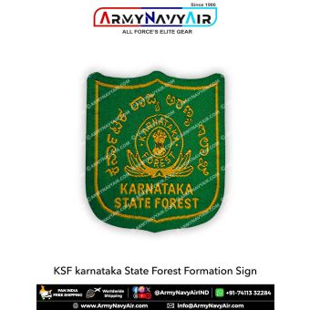 KSF Karnataka State Forest Formation Sign: ArmyNavyAir.com