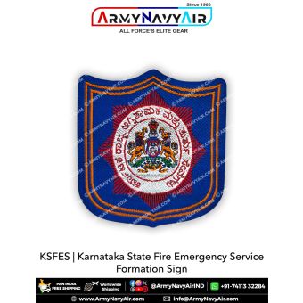 KSFES Karnataka State Fire Emergency Service Formation Sign : ArmyNavyAir.com