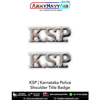 KSP Karnataka State Police Shoulder Title Badge : ArmyNavyAir.com
