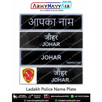 Ladakh Police Uniform Name Plate (Acrylic) : ArmyNavyAir.com