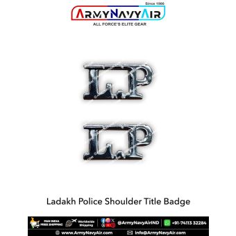 ladakh Police Shoulder Title Badge : ArmyNavyAir.com