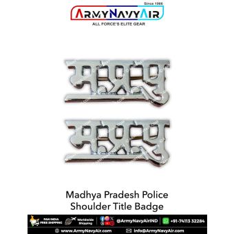 Madhya Pradesh Police Shoulder Title Badge : ArmyNavyAir.com