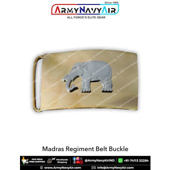 Madras Regiment Belt Buckle : ArmyNavyAir.com