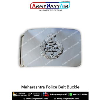 Maharashtra Police Belt Buckle : ArmyNavyAir.com