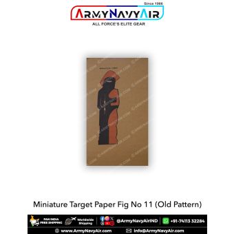 Miniature Target Paper Fig No11 (Old Pattern) (Pack Of 100) : ArmyNavyAir.com