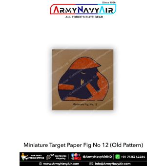 Miniature Target Paper Fig No12 (Old Pattern) (Pack Of 100) : ArmyNavyAir.com