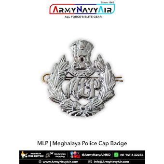 Meghalaya police cap badge : ArmyNavyAir.com