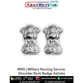 MNS | Military Nursing Service Shoulder Rank Badge Ashoka : ArmyNavyAir.Com