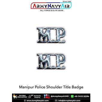 Manipur Police Title Shoulder Badge : ArmyNavyAir.com