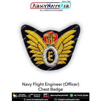 Flight Engineer (Officer) Indian Navy Chest Badge : ArmyNavyAir.com