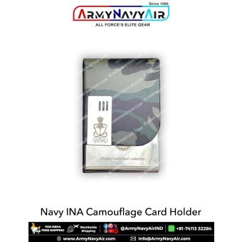 INA Indian Naval Academy Card Holder Camouflage S/S : ArmyNavyAir.com