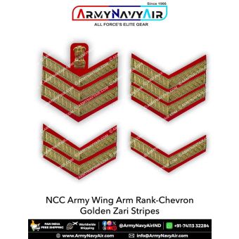 NCC Army Golden Zari Chevron : ArmyNavyAir.com