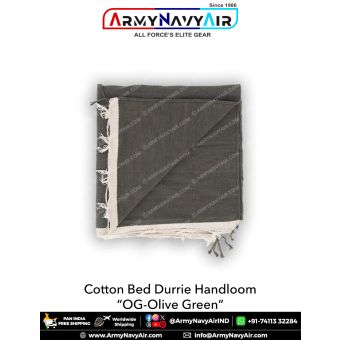 Cotton Bed Durries Handloom OG : ArmyNavyAir.com