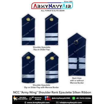 NCC Navy Wing Shoulder Rank Epaulette Silken : ArmyNavyAir.com