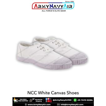 NCC White Canvas Shoes : ArmyNavyAir.com