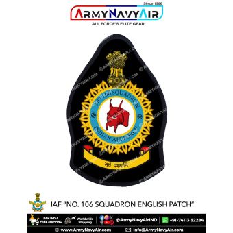 IAF | Indian Air force Squadron Patch English : ArmyNavyAir.com-106 Squadron
