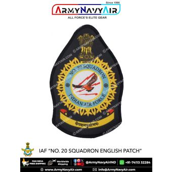 IAF | Indian Air force Squadron Patch English : ArmyNavyAir.com-20 Squadron