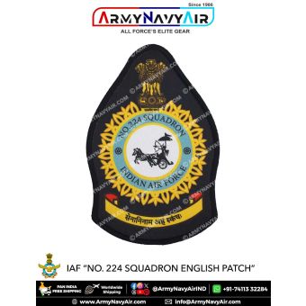 IAF | Indian Air force Squadron Patch English : ArmyNavyAir.com-224 Squadron