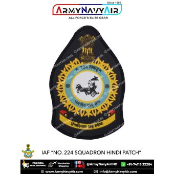 IAF | Indian Air force Squadron Patch Hindi : ArmyNavyAir.com-224 Squadron