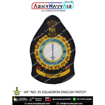 IAF | Indian Air force Squadron Patch English : ArmyNavyAir.com-35 Squadron