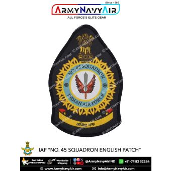 IAF | Indian Air force Squadron Patch English : ArmyNavyAir.com- 45 Squadron