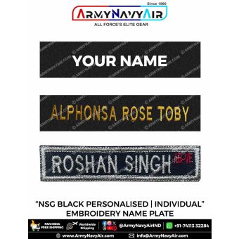 NSG | National Security Guard Embroidery Name Plate : ArmyNavyAir.com