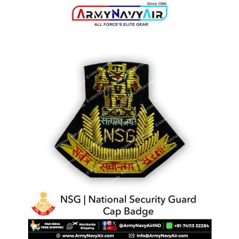 NSG | National Security Guard Cap Badge: ArmyNavyAir.com