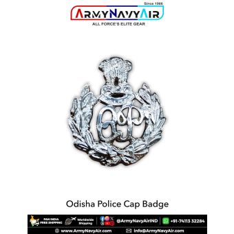Odisha Police Cap Badge : ArmyNavyAir.com