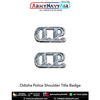 Odisha Police Shoulder Title Badge : ArmyNavyAir.com