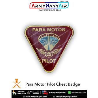 Para Motor Pilot Chest Badge : ArmynavyAir.Com