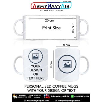 Personalised IAF Indian Air Force Signal Unit No 507 Mug: ArmyNavyAir.com