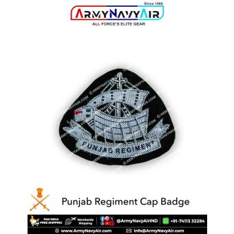 Punjab Regiment Cap Badge: ArmyNavyAir.Com