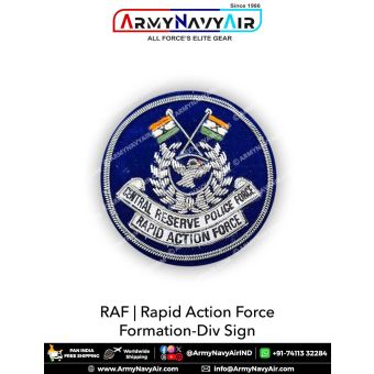 RAF|Rapid Action Force Formation -Div Sign : ArmyNavyAir.com