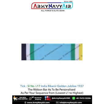(L17) India Bikaner Golden Jubilee 1937 : ArmyNavyAir.com