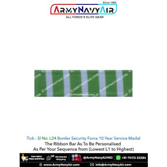 (L24) Border Security Force 10 Year Service : ArmyNavyAir.com