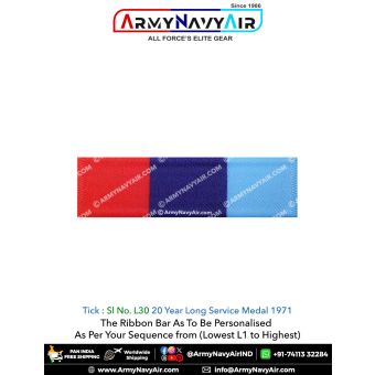 (L30) 20 Year Long Service Medal 1971 : ArmyNavyAir.com