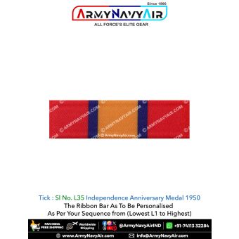 (L35) Independence Medal 1950 : ArmyNavyAir.com
