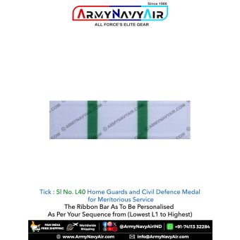 (L40) HG & CD Meritorious Service Ribbon Bar : ArmyNavyAir.com